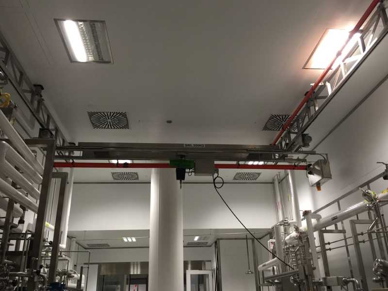 Clean Room Stainless Steel Monorail Crane Manufacturer