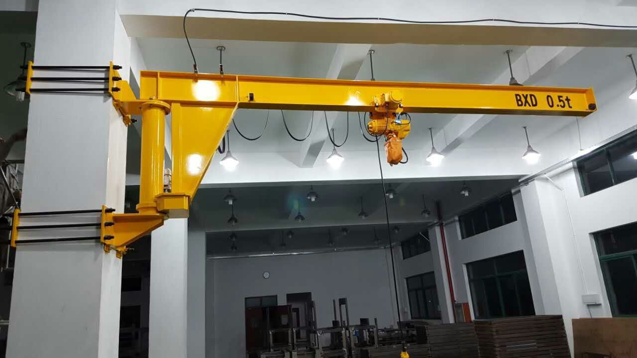 500kg wall mounted rotary jib crane