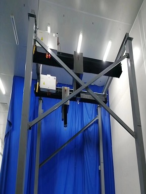 Pharma grade monorail crane