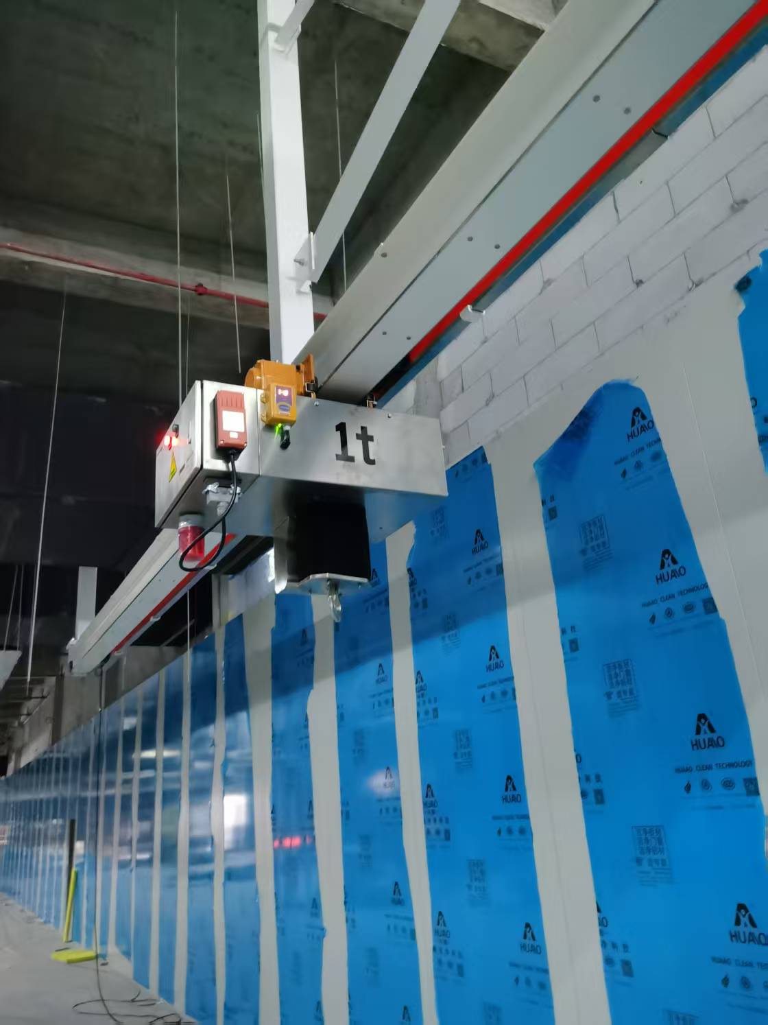 1t single beam overhead crane