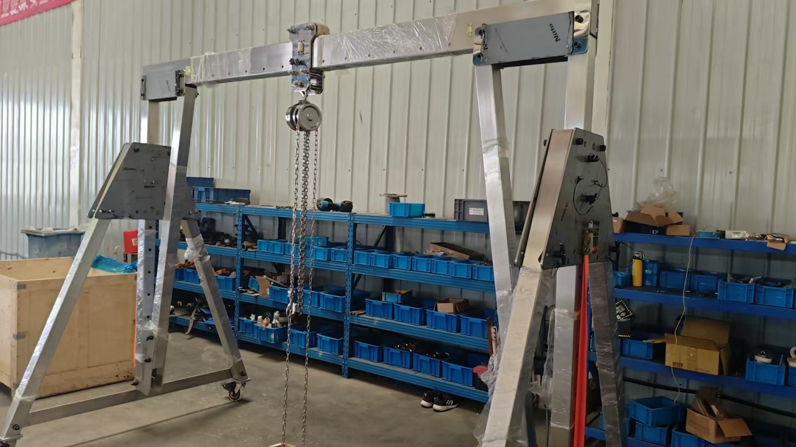 Stainless steel manual hoist gantry crane