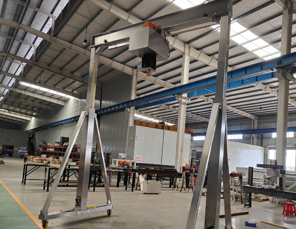 Indoor stainless steel gantry crane