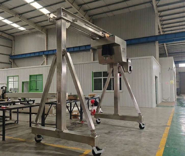 Stainless steel moveable gantry crane