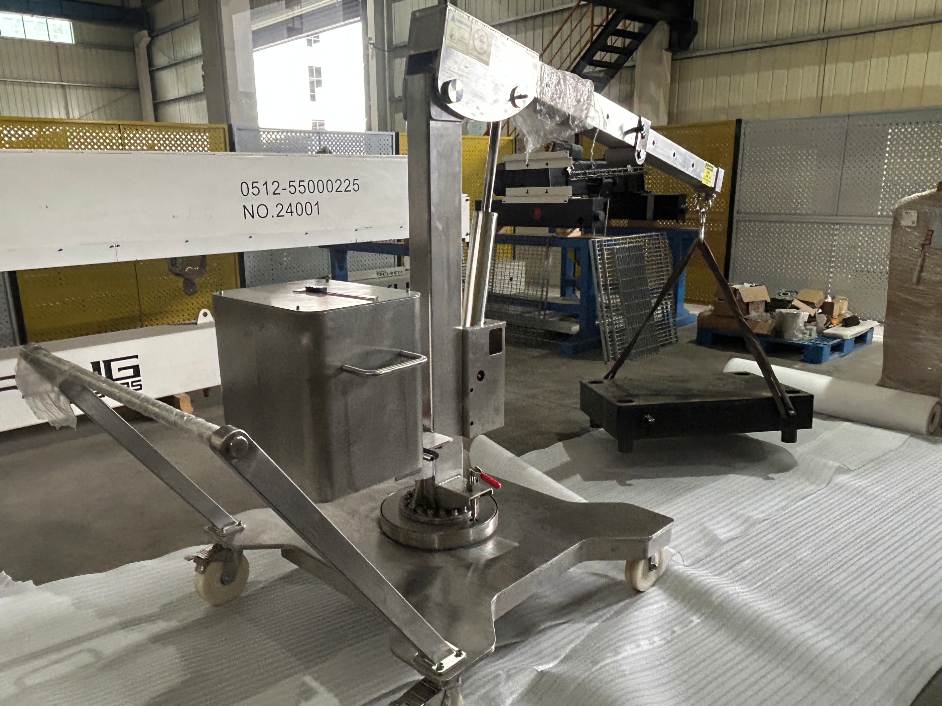 Stainless steel foldable workshop jib crane